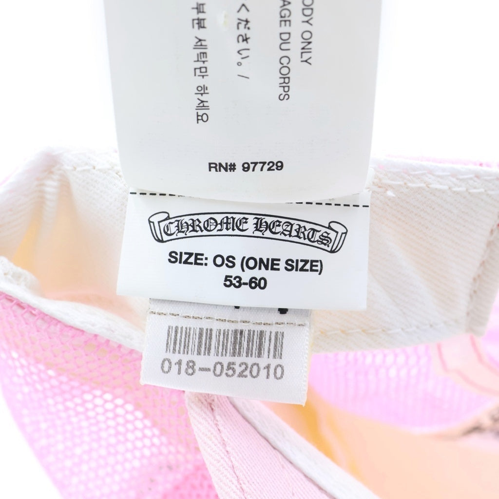 CHROME HEARTS(クロムハーツ) TRUCKER CAP CHパッチ メッシュ トラッカーキャップ 帽子 ピンク