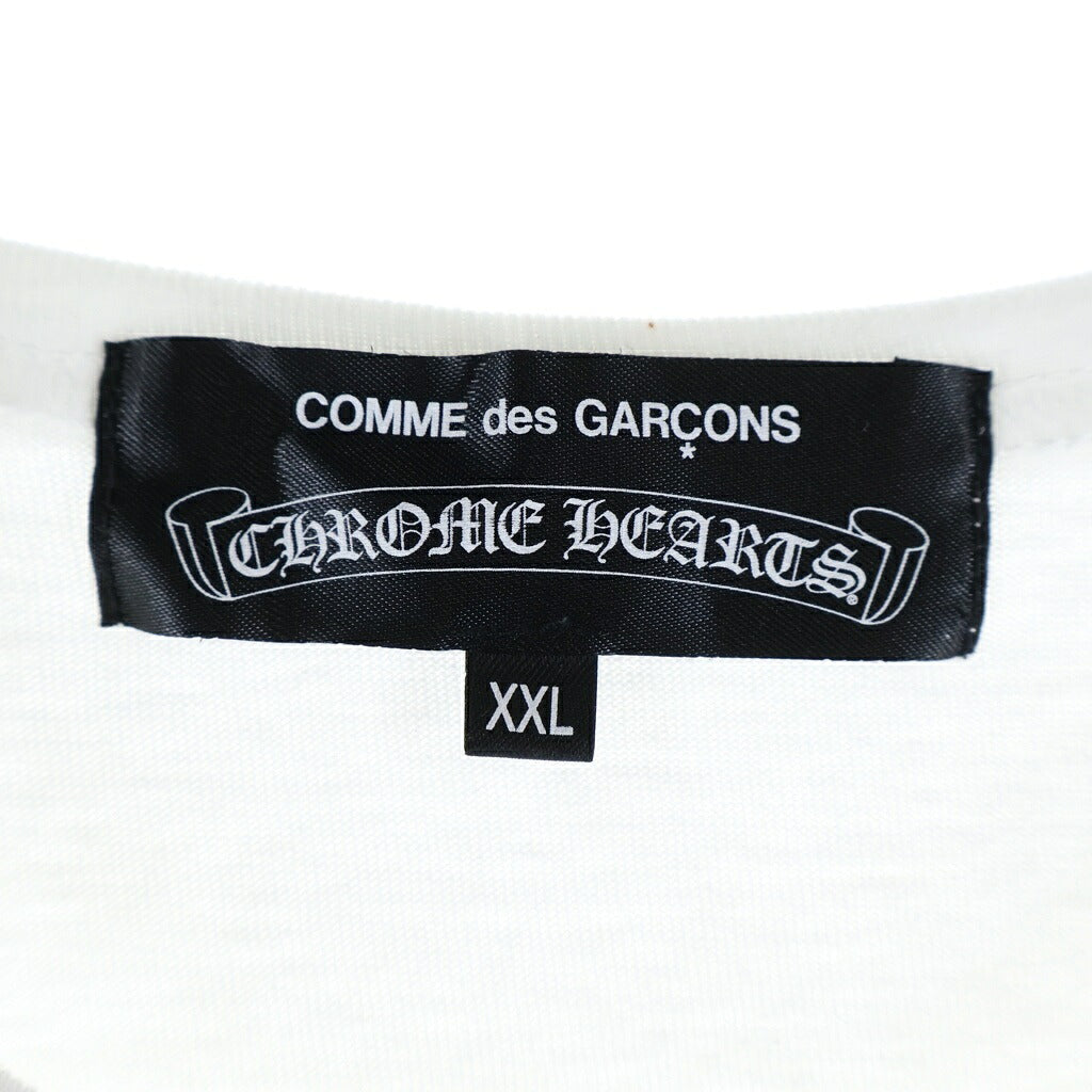 CHROME HEARTS(クロムハーツ) ×Comme des Garcons Dover Street Market コムデギャルソン ドーバーストリートマーケット 半袖Tシャツ カットソー ホワイト
