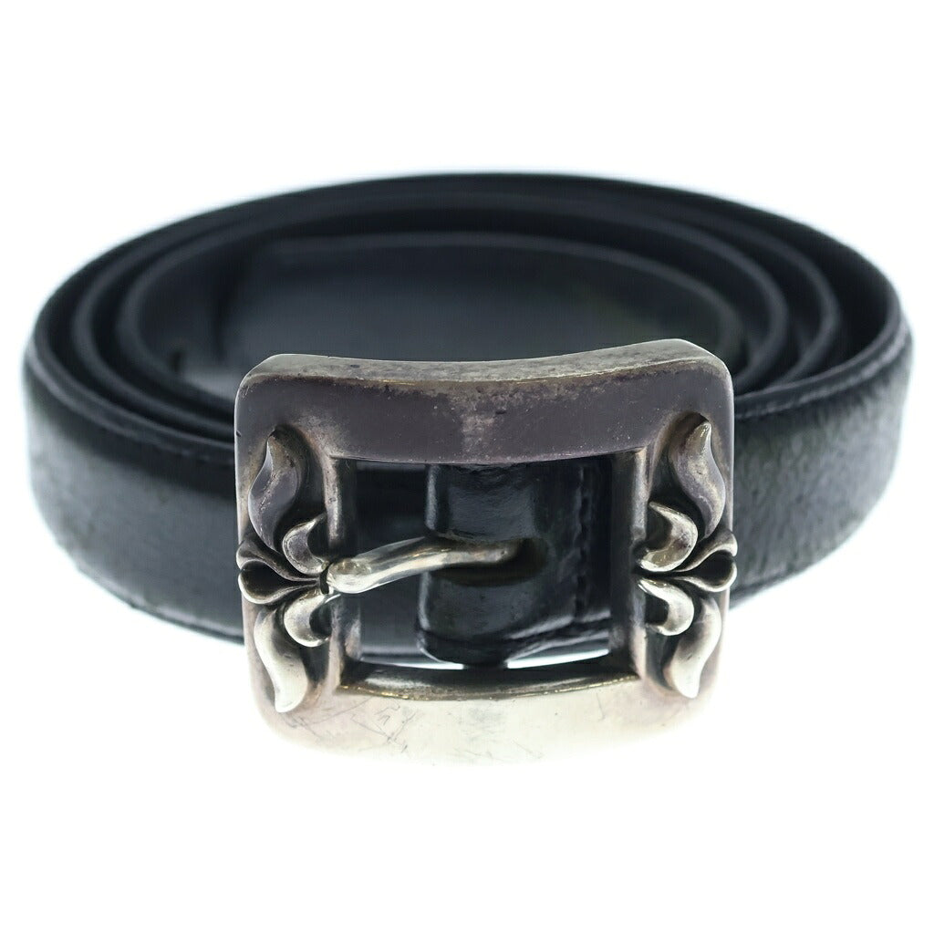 CHROME HEARTS(クロムハーツ) BLT OTJ 1.5 レザーベルト ブラック/シルバー