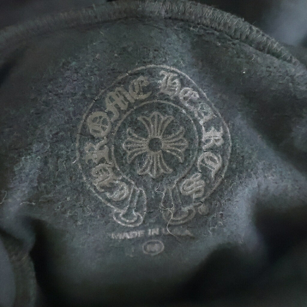 CHROME HEARTS(クロムハーツ) SWTSHRT PLV 袖ロゴプリントプルオーバーパーカー ブラック