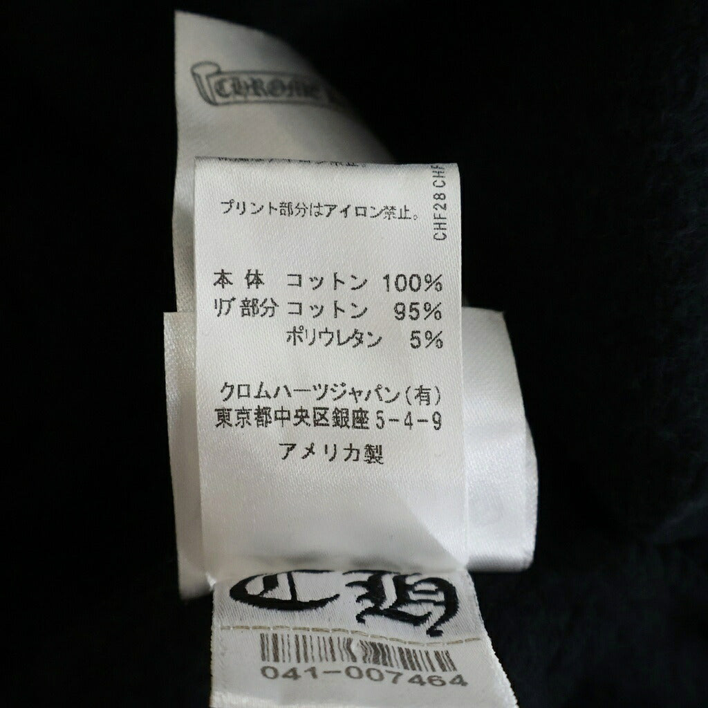 CHROME HEARTS(クロムハーツ) SWTSHRT PLV 袖ロゴプリントプルオーバーパーカー ブラック