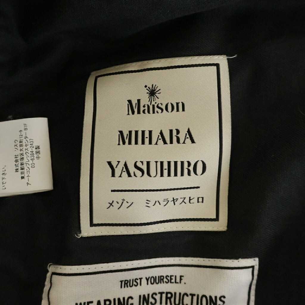 MAISON MIHARAYASUHIRO(メゾンミハラヤスヒロ) 26AW Amateur Sewn Like Track Pants アマチュア ソーン ライク トラックパンツ ブラック A16PT582-1