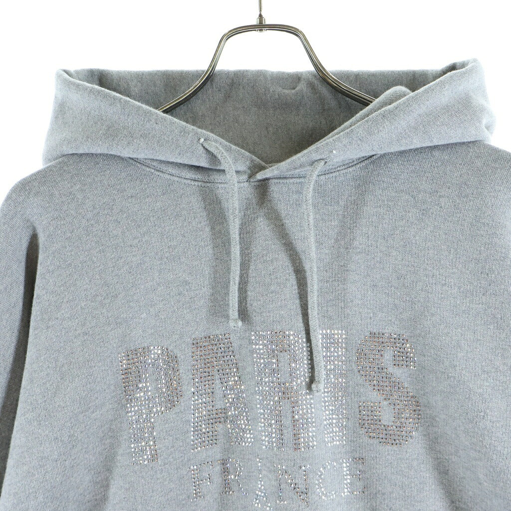 VETEMENTS(ヴェトモン) CRYSTAL PARIS HOODIE クリスタル パリス フーディー グレー UA65HD590G-GRY