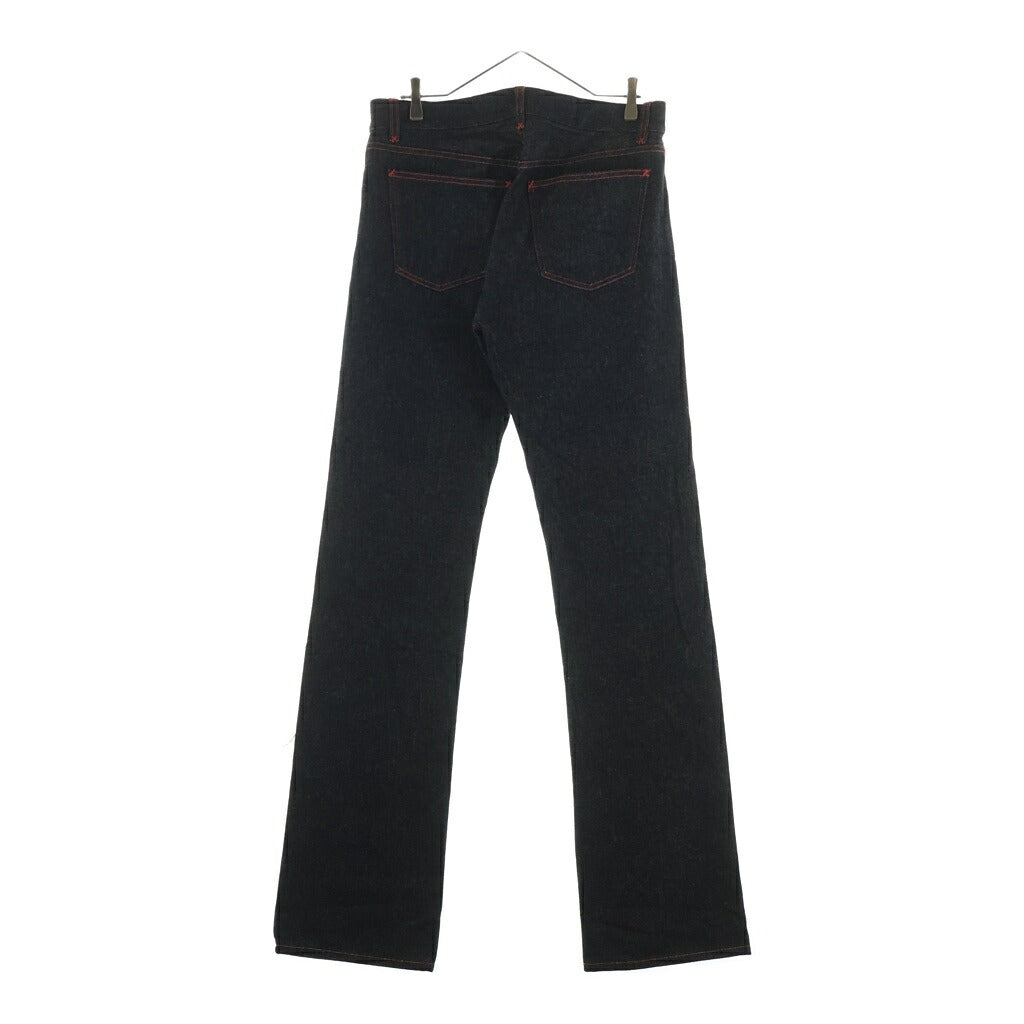 DOLCE & GABBANA(ドルチェアンドガッバーナ) 00S-10S イタリア製 ステッチデザイン ジップフライデニムパンツ インディゴ R680 7095