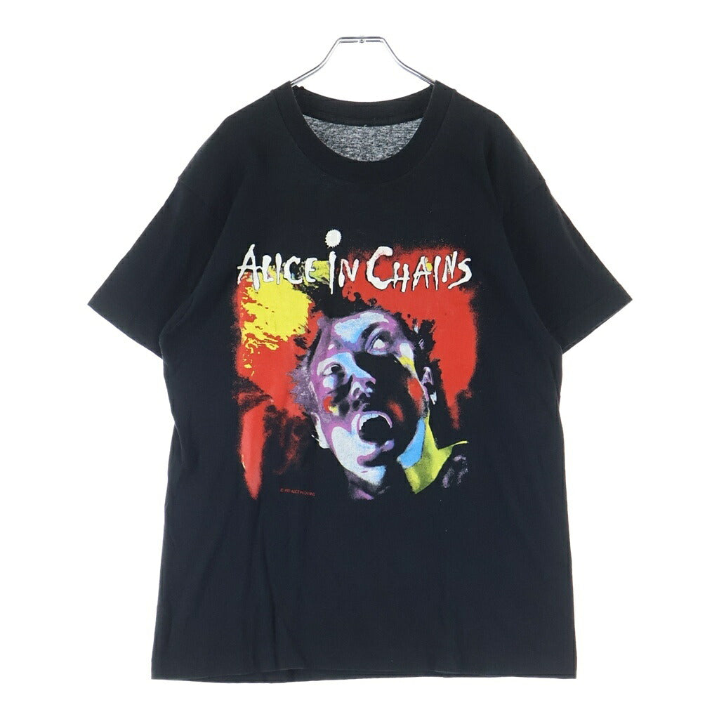 VINTAGE(ヴィンテージ) 90S ALICE IN CHAINS FACELIFT TOUR 1990 TEE アリスインチェイン 両面プリント 半袖カットソーTシャツ ブラック