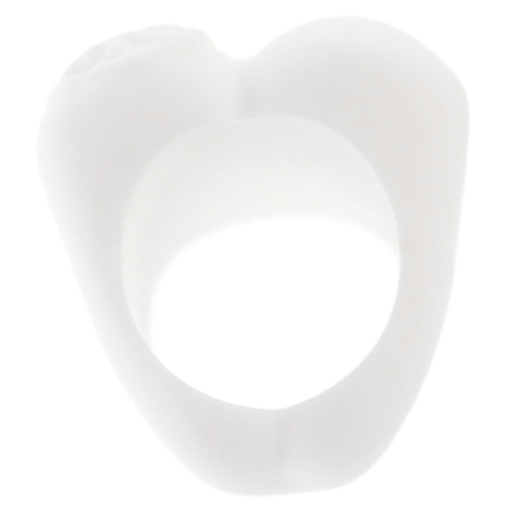 CHROME HEARTS(クロムハーツ) RUBBER Large Heart シリコンラバーラージハートリング ホワイト