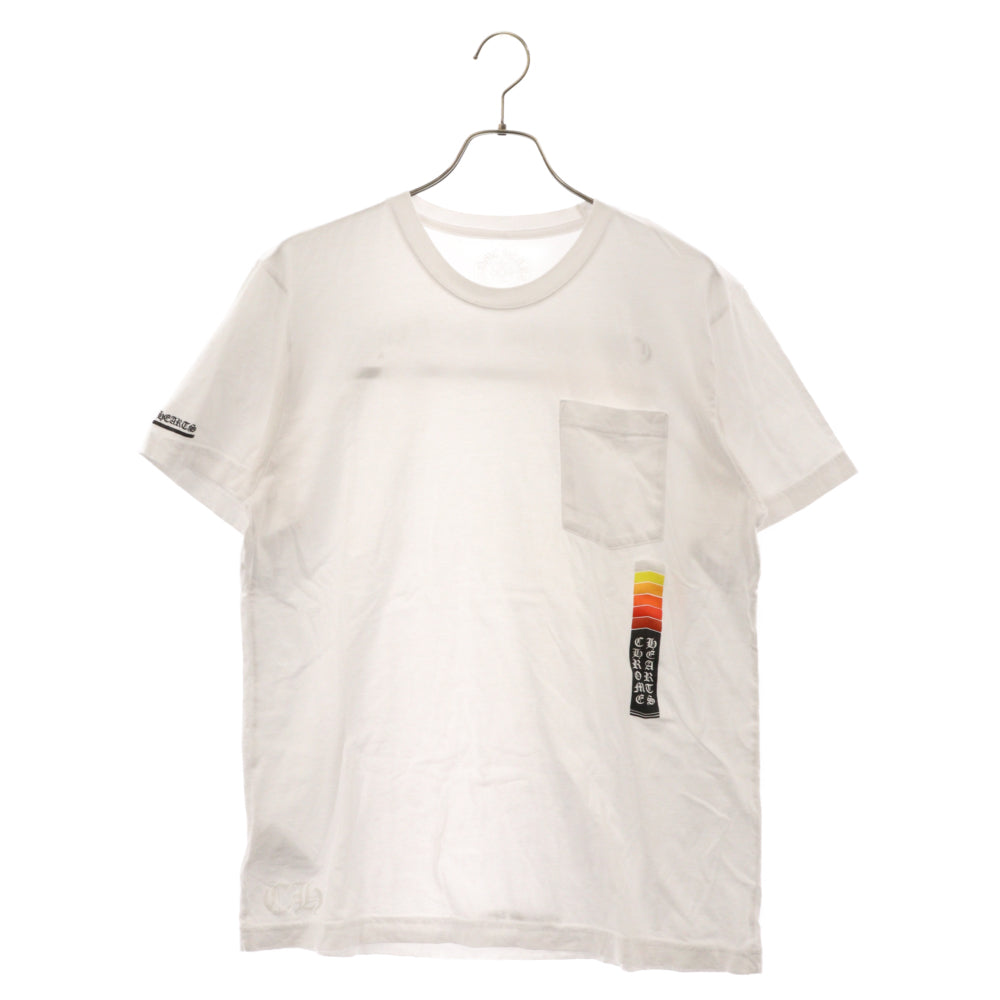 CHROME HEARTS(クロムハーツ) ネオンバーロゴ半袖Tシャツ カットソー ホワイト