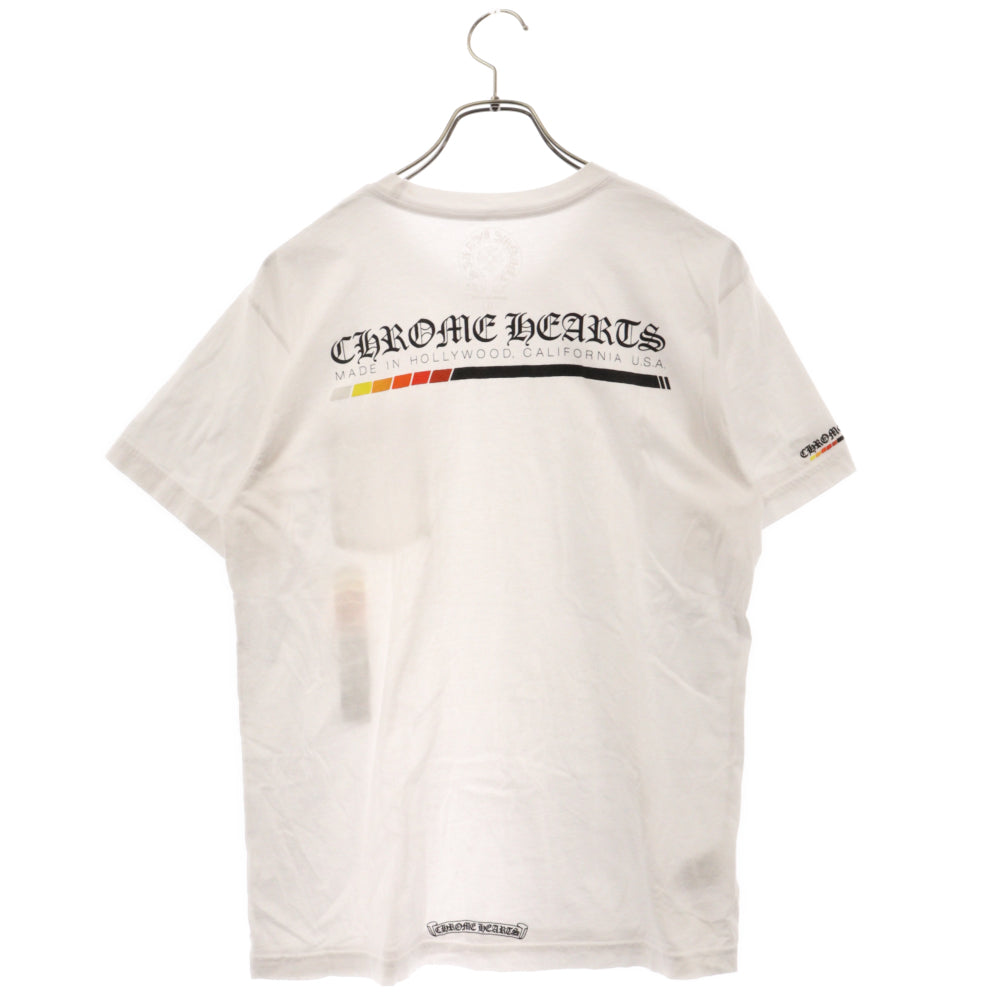 CHROME HEARTS(クロムハーツ) ネオンバーロゴ半袖Tシャツ カットソー ホワイト