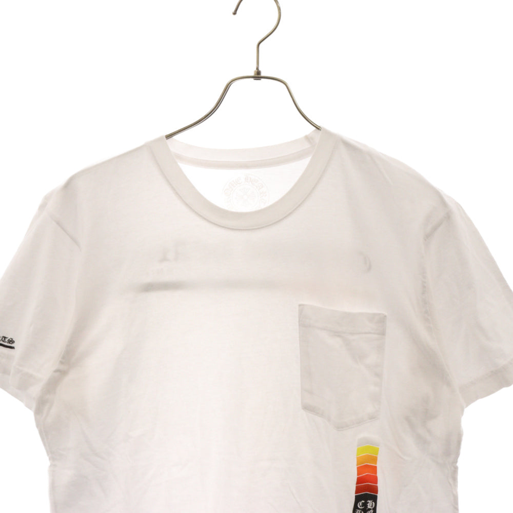 CHROME HEARTS(クロムハーツ) ネオンバーロゴ半袖Tシャツ カットソー ホワイト