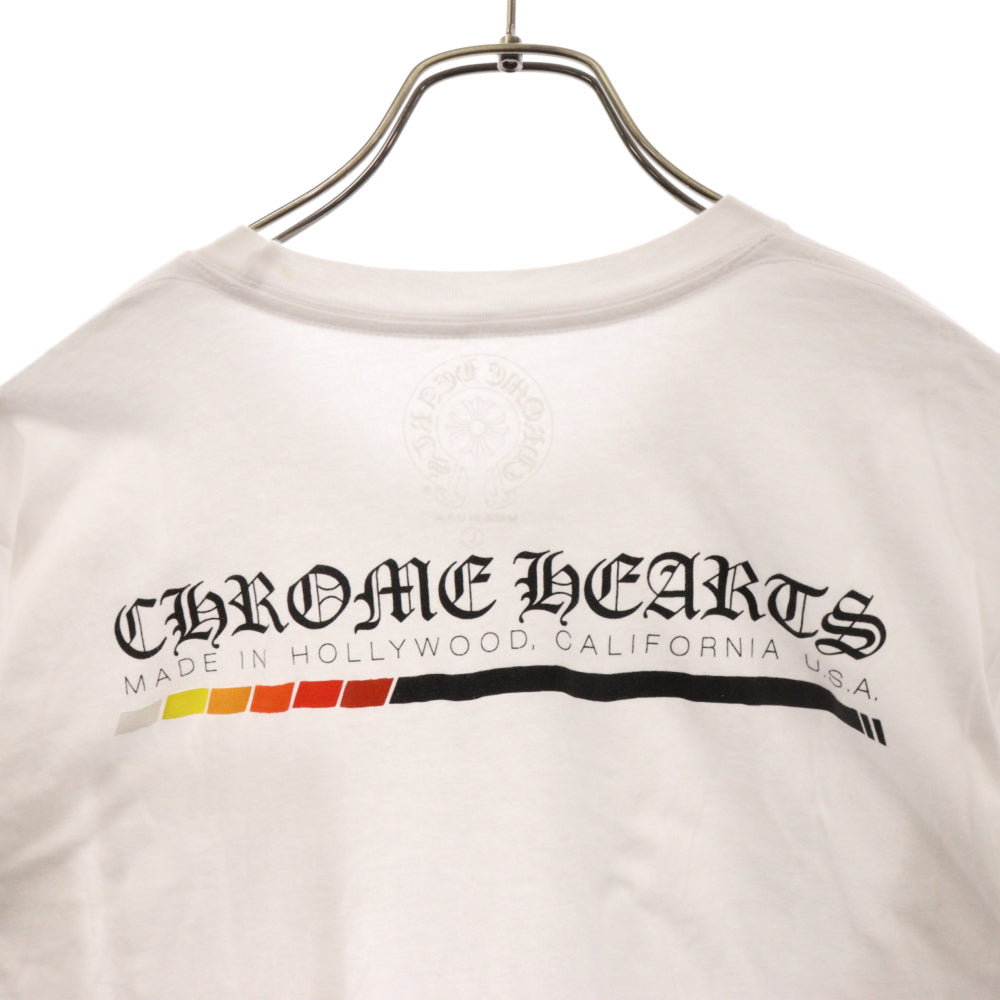 CHROME HEARTS(クロムハーツ) ネオンバーロゴ半袖Tシャツ カットソー ホワイト