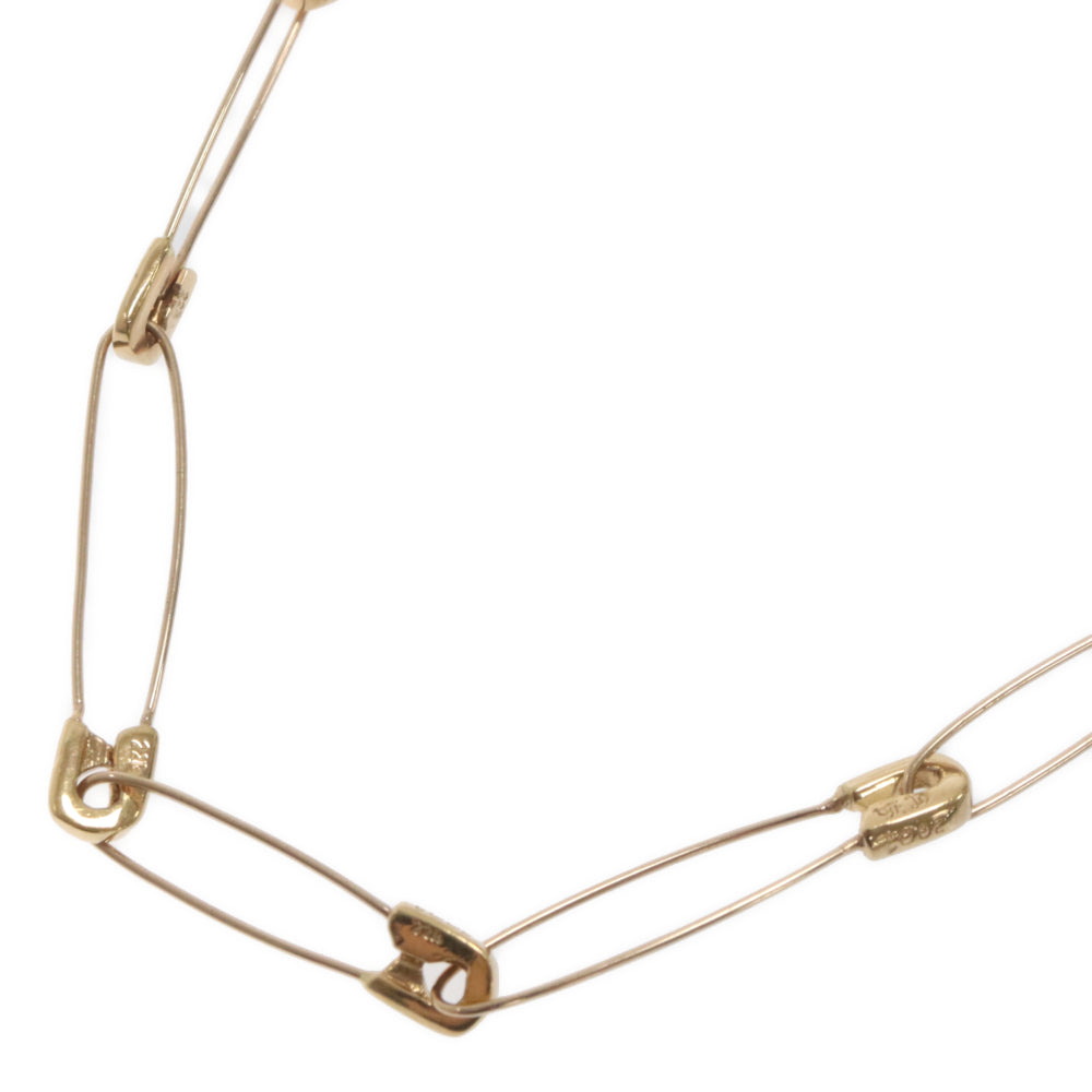 CHROME HEARTS(クロムハーツ) 22K SAFETY PIN NECKLACE セーフティピン ゴールドネックレス 16inch