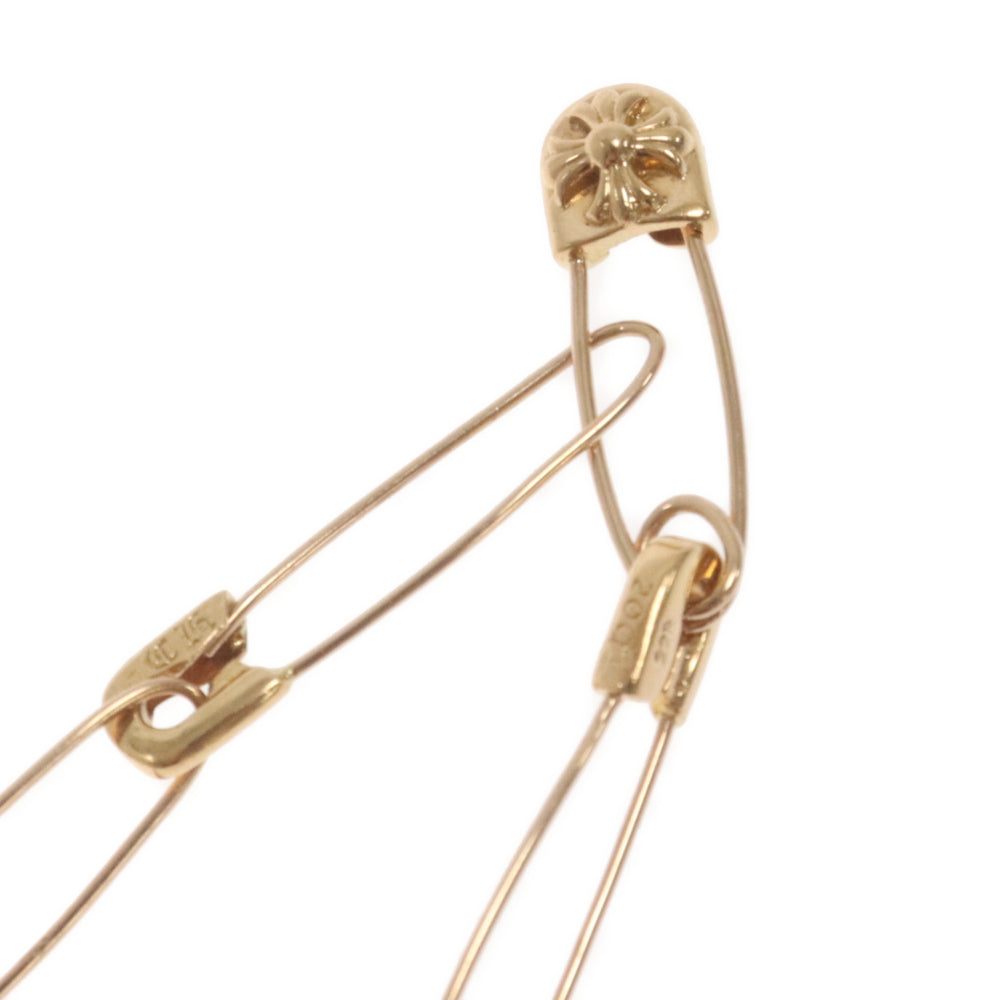 CHROME HEARTS(クロムハーツ) 22K SAFETY PIN NECKLACE セーフティピン ゴールドネックレス 16inch