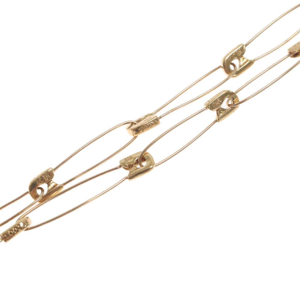 CHROME HEARTS(クロムハーツ) 22K SAFETY PIN NECKLACE セーフティピン ゴールドネックレス 16inch