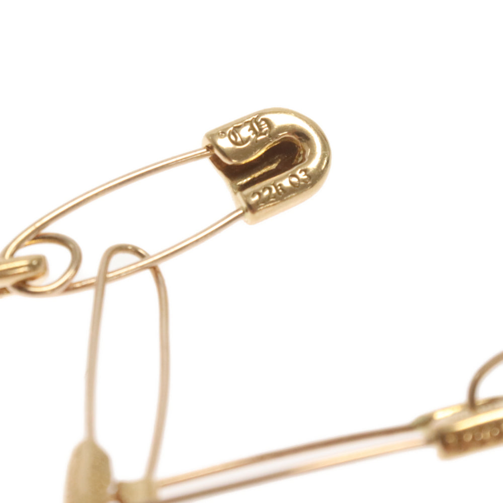 CHROME HEARTS(クロムハーツ) 22K SAFETY PIN NECKLACE セーフティピン ゴールドネックレス 16inch