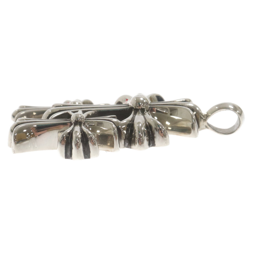 CHROME HEARTS(クロムハーツ) 3 CH CRS SML トリプルCHクロススモール シルバーネックレストップ シルバー