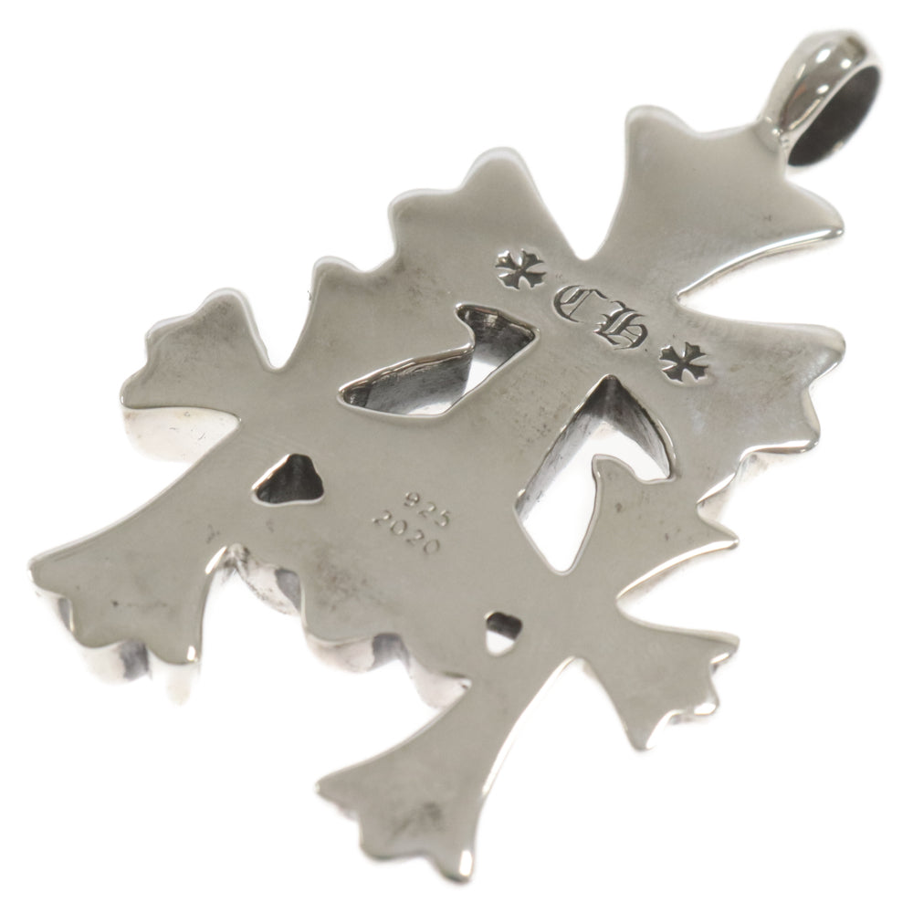CHROME HEARTS(クロムハーツ) 3 CH CRS SML トリプルCHクロススモール シルバーネックレストップ シルバー