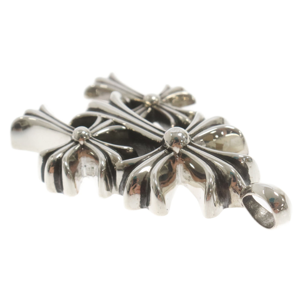 CHROME HEARTS(クロムハーツ) 3 CH CRS SML トリプルCHクロススモール シルバーネックレストップ シルバー