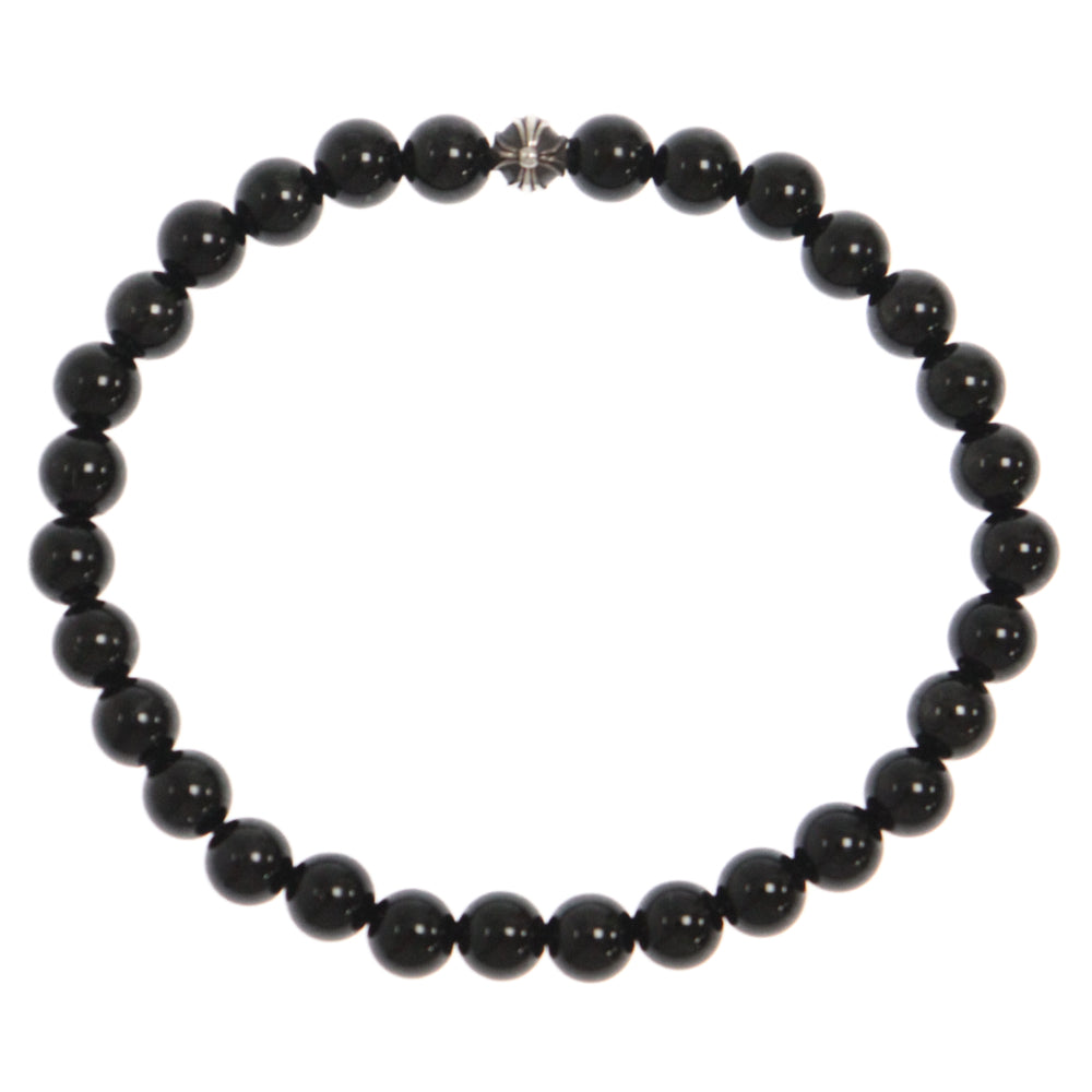CHROME HEARTS(クロムハーツ) 6mm BEAD ビーズ ブレスレット シルバー/ブラック