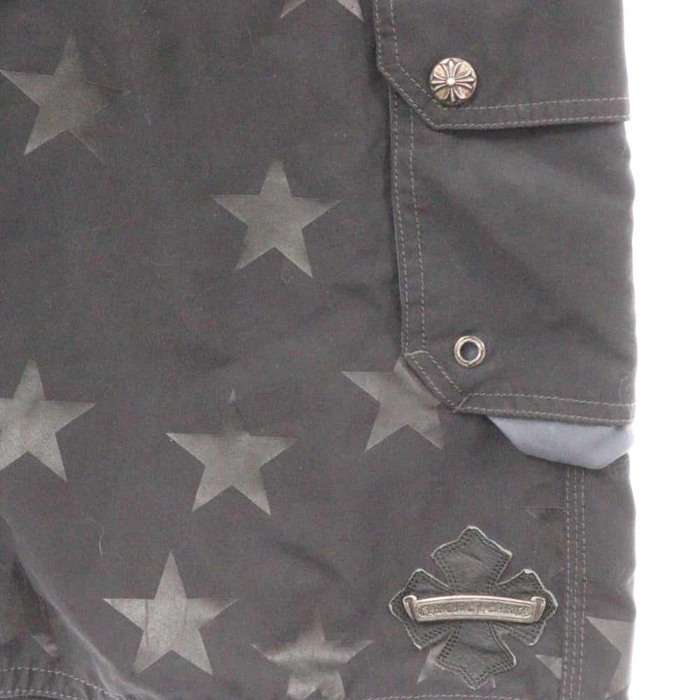 CHROME HEARTS(クロムハーツ) Surf Short Pants 星柄サーフショートパンツ ハーフパンツ ブラック