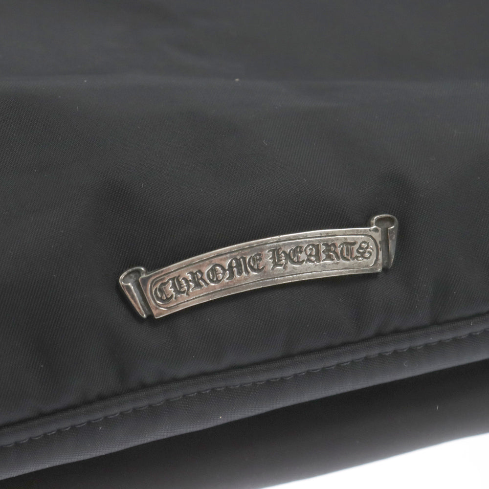 CHROME HEARTS(クロムハーツ) ガンスリンガー レザー切り替え ナイロントートバッグ ブラック