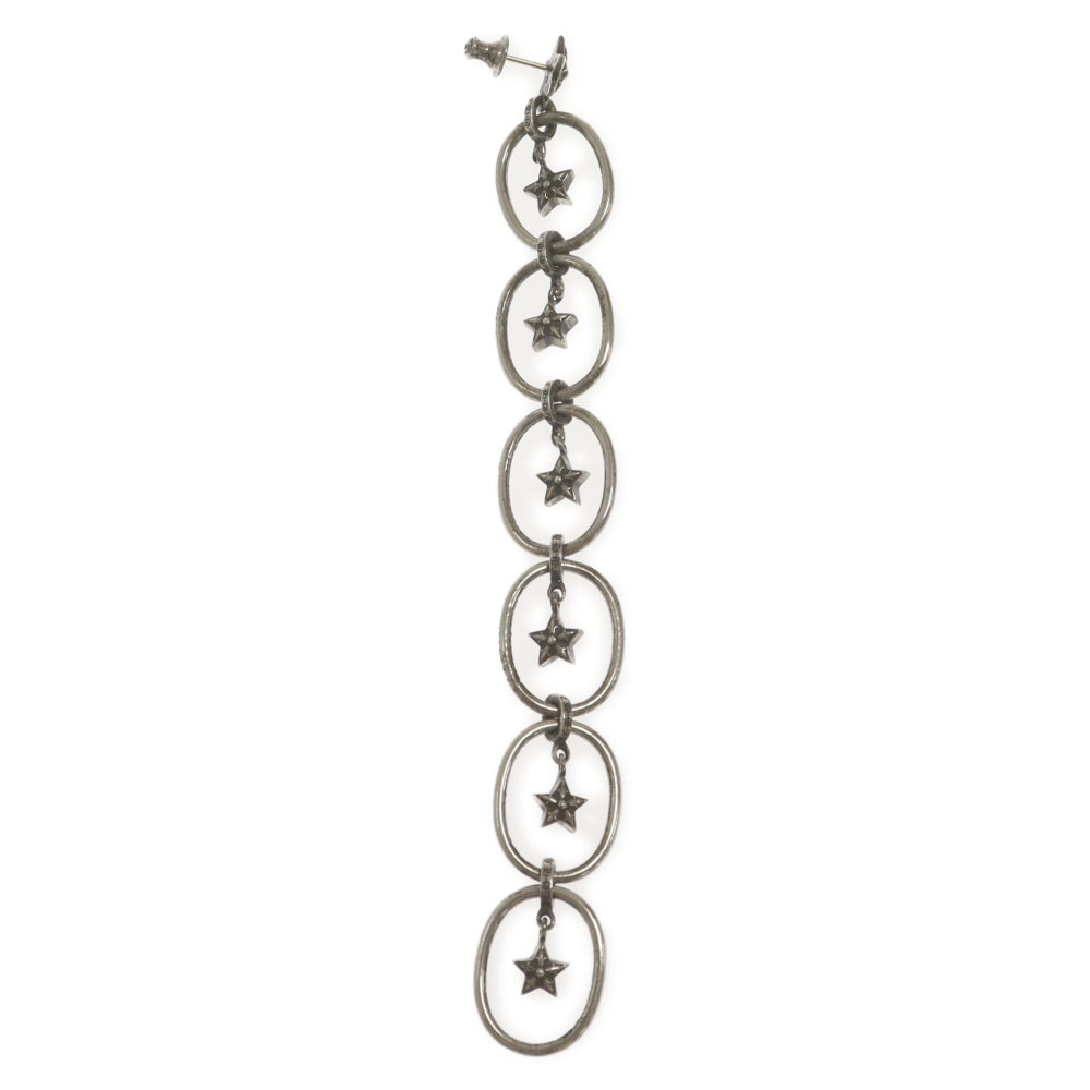 CHROME HEARTS(クロムハーツ) PAPER OVAL STAR DROP ペーパースタードロップ 6連ピアス シルバー