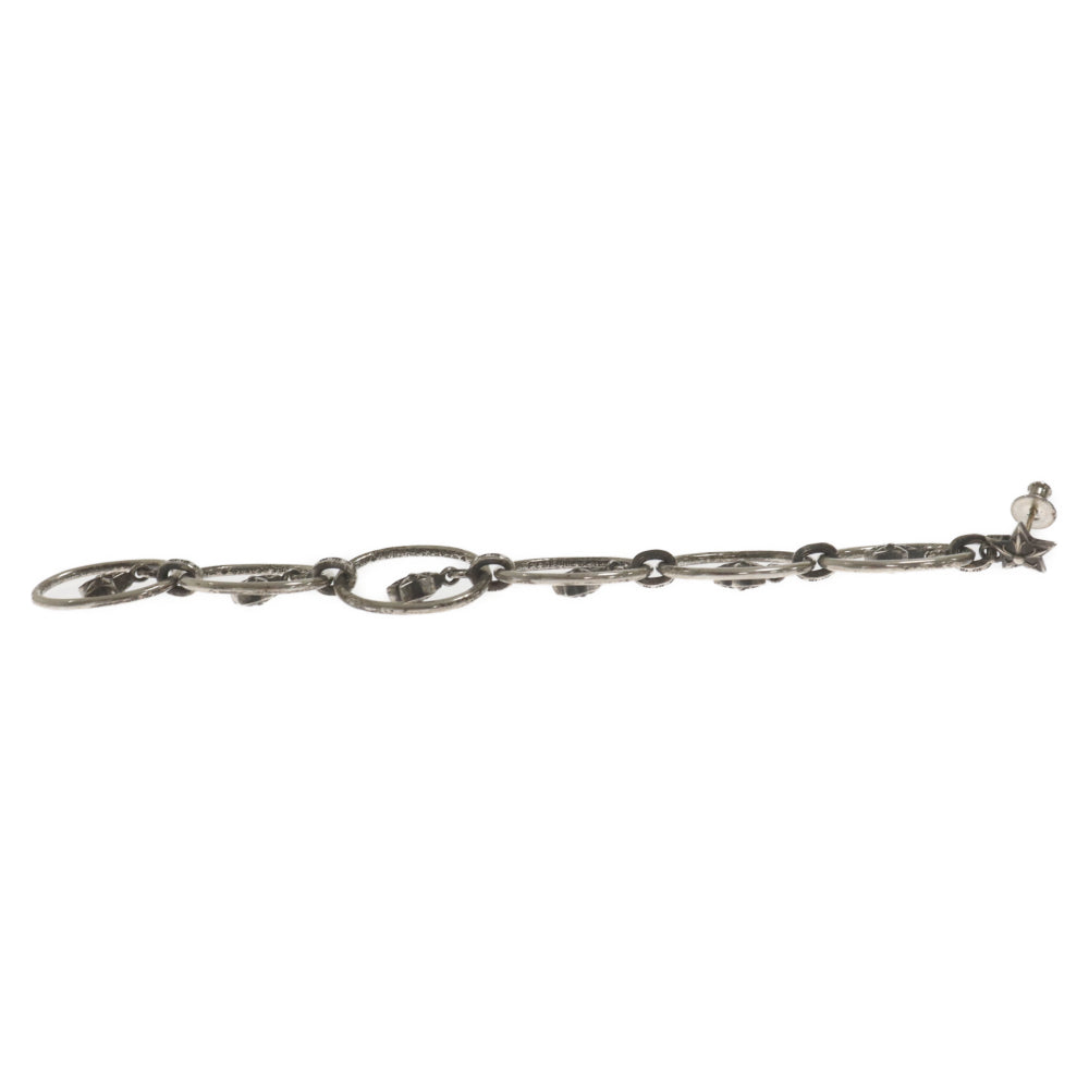CHROME HEARTS(クロムハーツ) PAPER OVAL STAR DROP ペーパースタードロップ 6連ピアス シルバー
