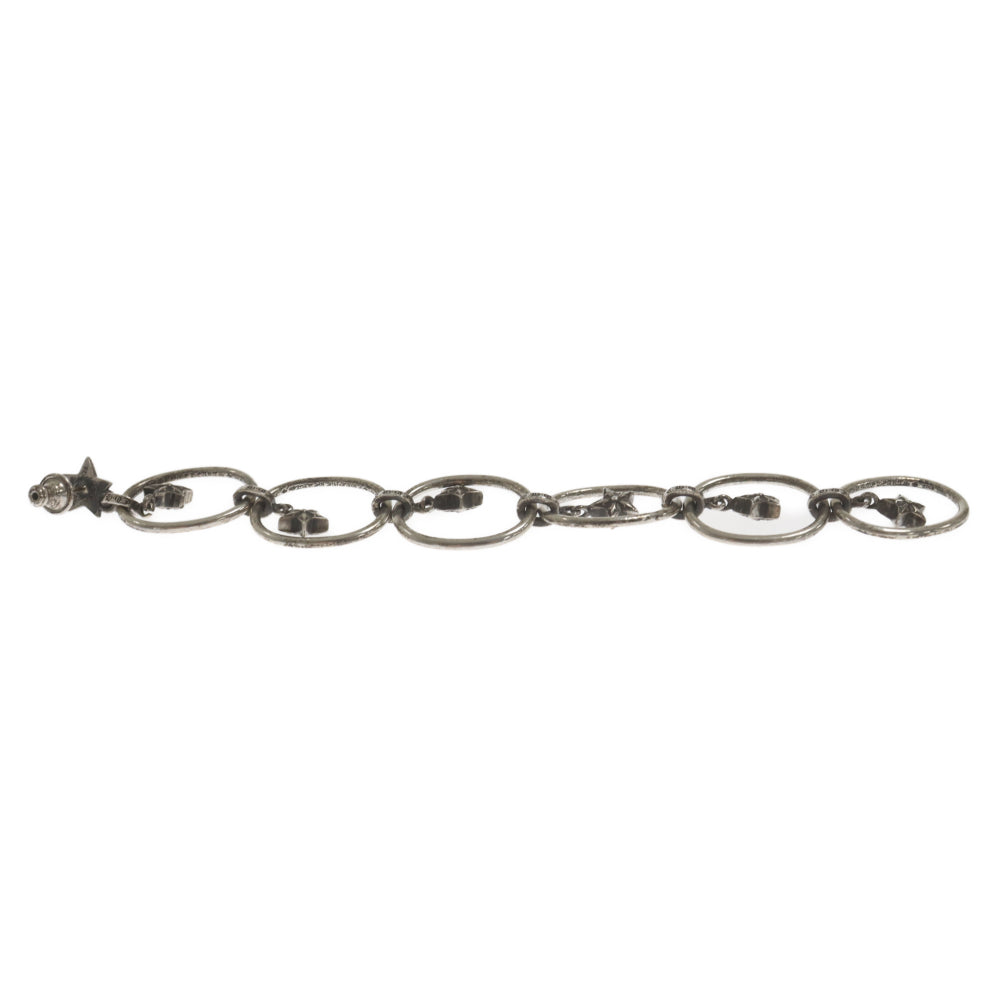 CHROME HEARTS(クロムハーツ) PAPER OVAL STAR DROP ペーパースタードロップ 6連ピアス シルバー