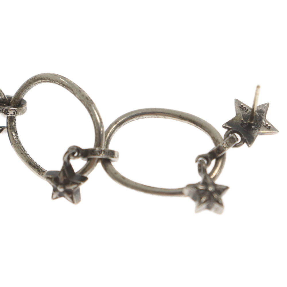 CHROME HEARTS(クロムハーツ) PAPER OVAL STAR DROP ペーパースタードロップ 6連ピアス シルバー