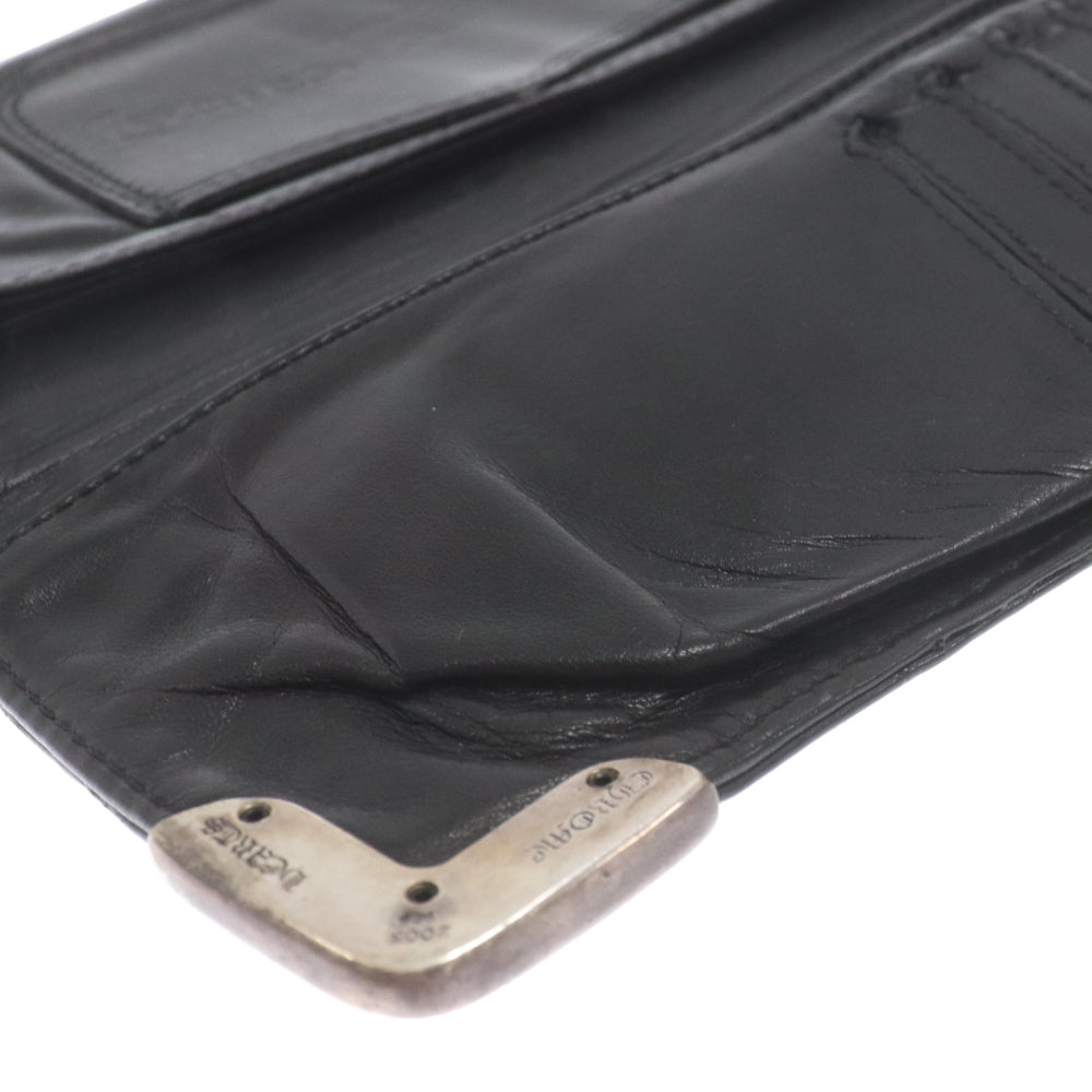 CHROME HEARTS(クロムハーツ) LNG SNGL FLD TIPS シングルフォールド エキゾチック ウォレット長財布 ロングウォレット ブラック ※国内ギャラ付き