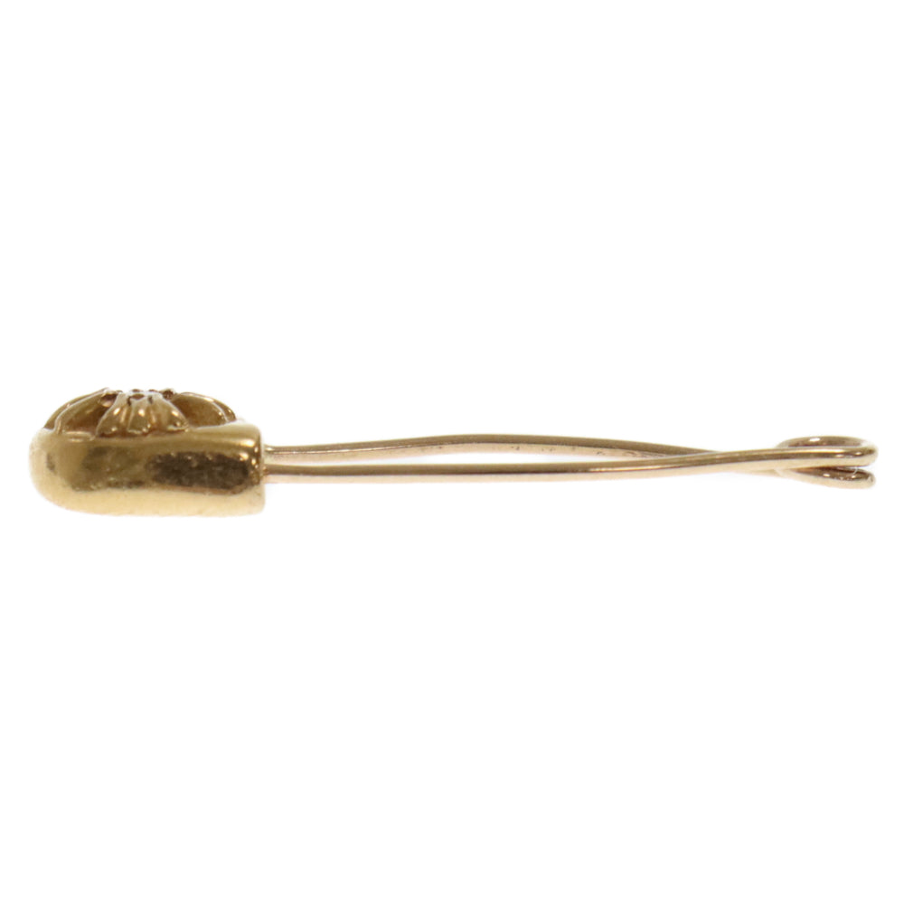 CHROME HEARTS(クロムハーツ) 22K SAFETY PIN S 1DIA 22Kスモールセーフティピン 1ダイヤ ゴールドネックレストップ ゴールド