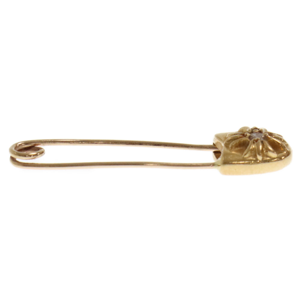 CHROME HEARTS(クロムハーツ) 22K SAFETY PIN S 1DIA 22Kスモールセーフティピン 1ダイヤ ゴールドネックレストップ ゴールド