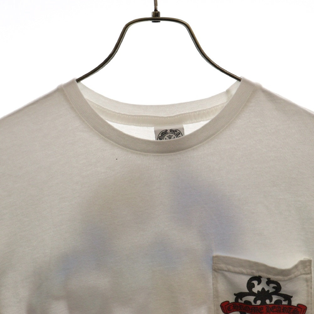 CHROME HEARTS(クロムハーツ) 10TH anniversary AOYAMA DAGGER S/S TEE 青山10周年限定 バックダガーロゴプリント 半袖Tシャツ ホワイト