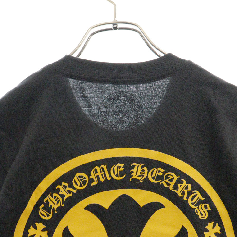 CHROME HEARTS(クロムハーツ) CH PLUS S/S TEE CHプラス サークルロゴ半袖Tシャツ ブラック/イエロー
