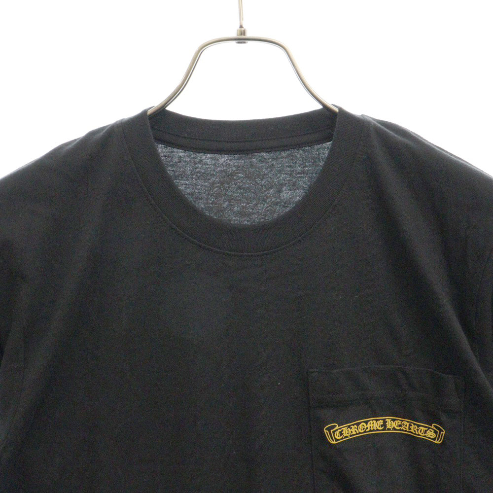 CHROME HEARTS(クロムハーツ) CH PLUS S/S TEE CHプラス サークルロゴ半袖Tシャツ ブラック/イエロー