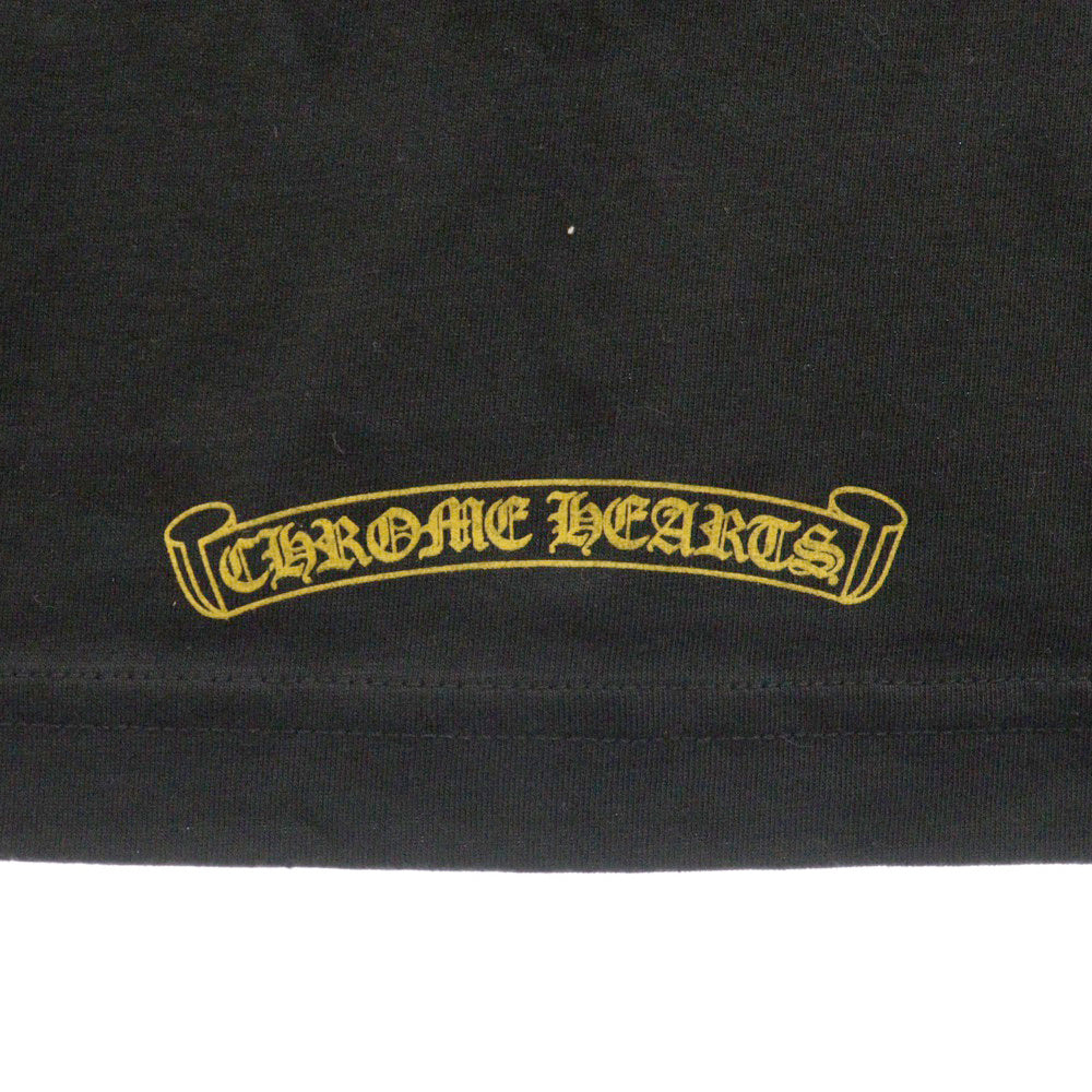 CHROME HEARTS(クロムハーツ) CH PLUS S/S TEE CHプラス サークルロゴ半袖Tシャツ ブラック/イエロー