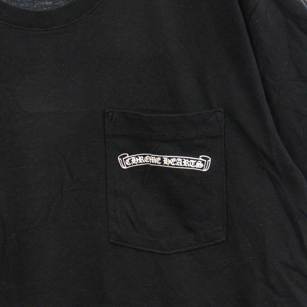 CHROME HEARTS(クロムハーツ) CH T-SHRT 1 スクロールラベルバックプリント半袖Tシャツカットソー ブラック