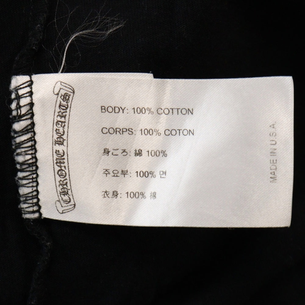 CHROME HEARTS(クロムハーツ) CH T-SHRT 1 スクロールラベルバックプリント半袖Tシャツカットソー ブラック