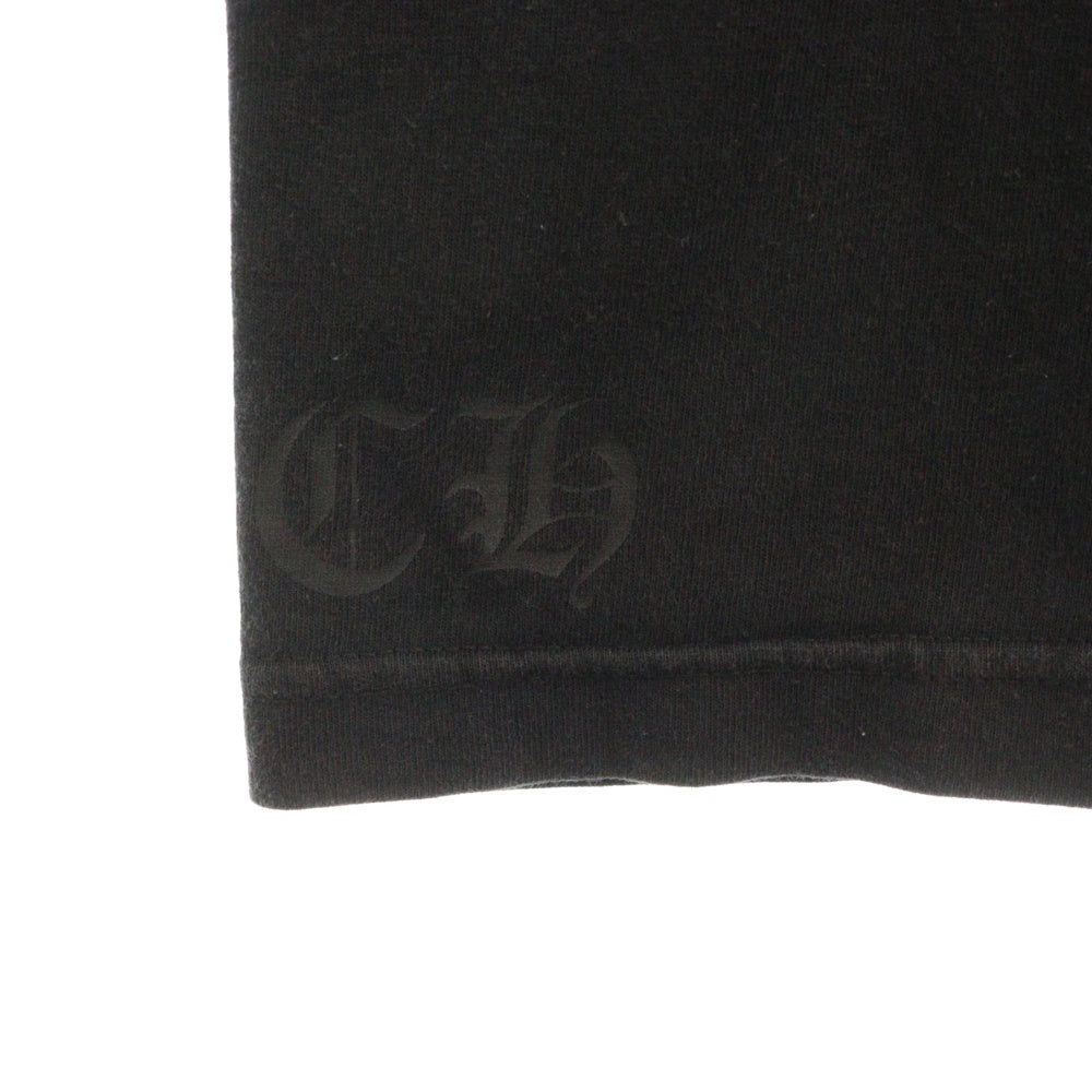 CHROME HEARTS(クロムハーツ) FOTI Mahalia Skull Wing Tee フォティマハリア スカルウィングプリント クルーネック半袖Tシャツ カットソー ブラック/ゴールド