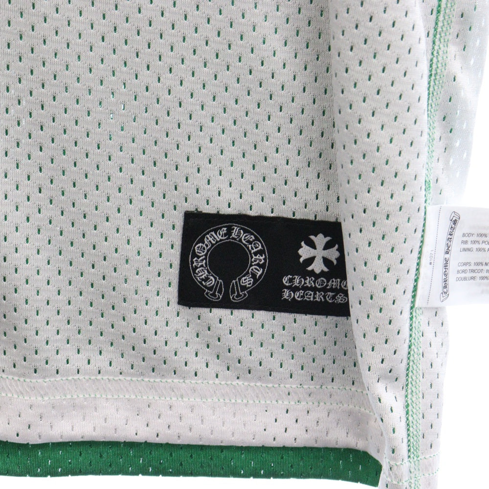 CHROME HEARTS(クロムハーツ) MESH WARM UP JERSEY リバーシブル CHロゴプリント メッシュタンクトップ ノースリーブ グリーン