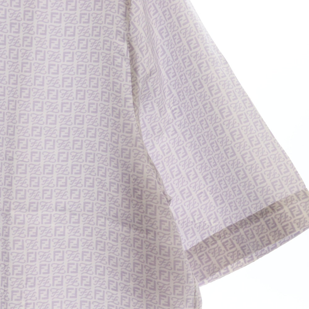 FENDI(フェンディ) FF logo printed silk Shirts FFロゴ 半袖シャツ 12CPF-21-4423 ピンク