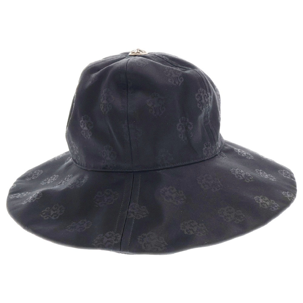 CHROME HEARTS(クロムハーツ) SILK HAT CROSS BALL クロスボールダガーシルクバケットハット ブラック