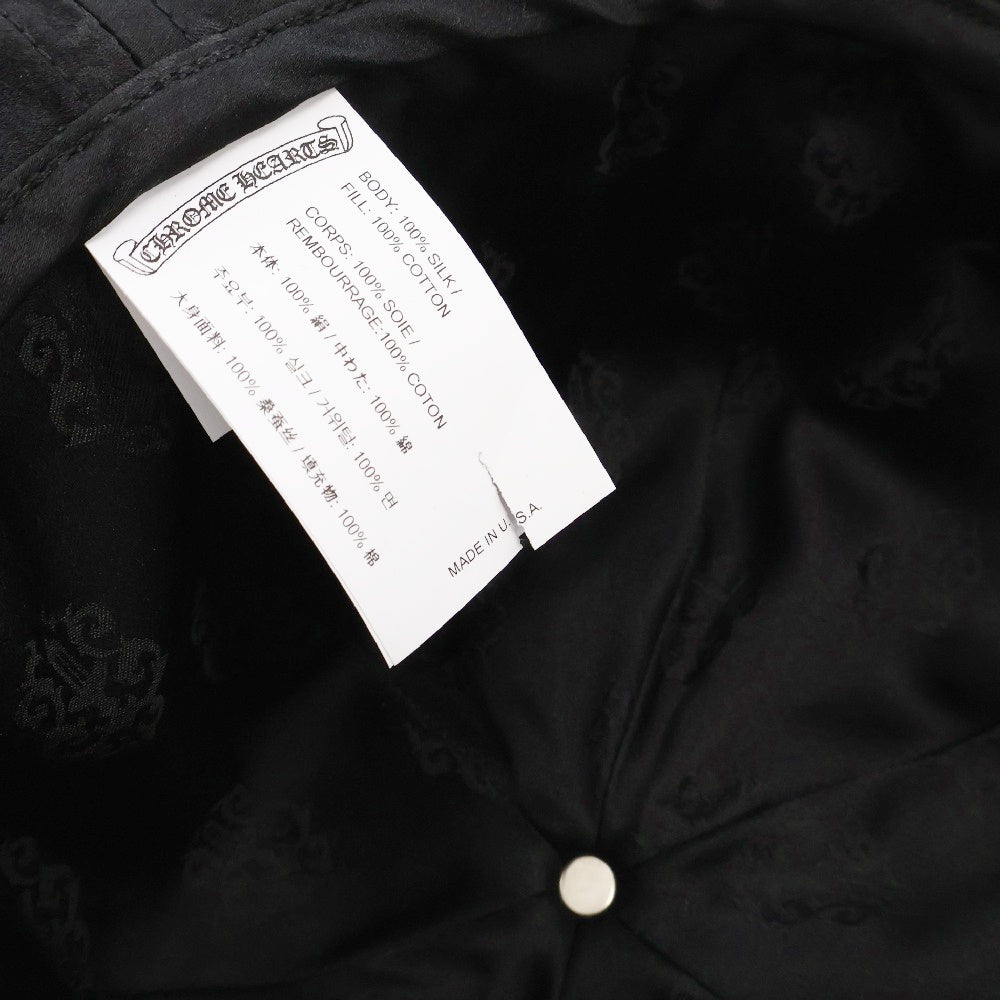 CHROME HEARTS(クロムハーツ) SILK HAT CROSS BALL クロスボールダガーシルクバケットハット ブラック