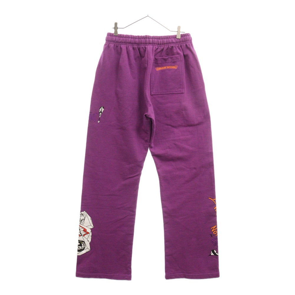 CHROME HEARTS(クロムハーツ) ×MATTY BOY I WANT MORE NOT LESS AN THAT'S THAT SWTPANTS マッティボーイ プリントスウェットパンツ パープル