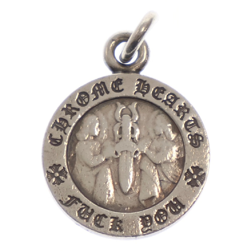 CHROME HEARTS(クロムハーツ) CHRM ANGL MDL エンジェルメダルチャーム V1 シルバーネックレストップ