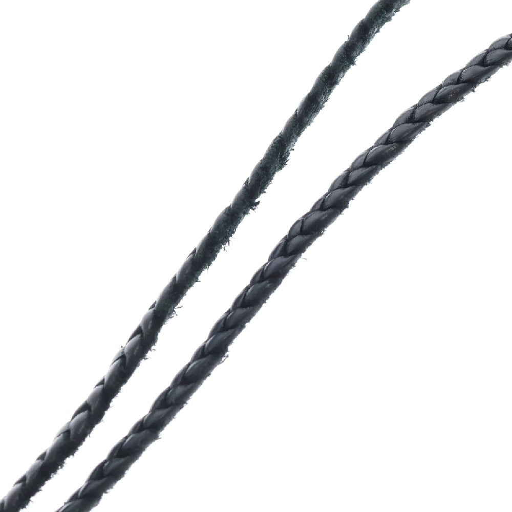 CHROME HEARTS(クロムハーツ) FILIG/CROSS S LB フィリグリークロス レザーブレイドネックレス シルバー