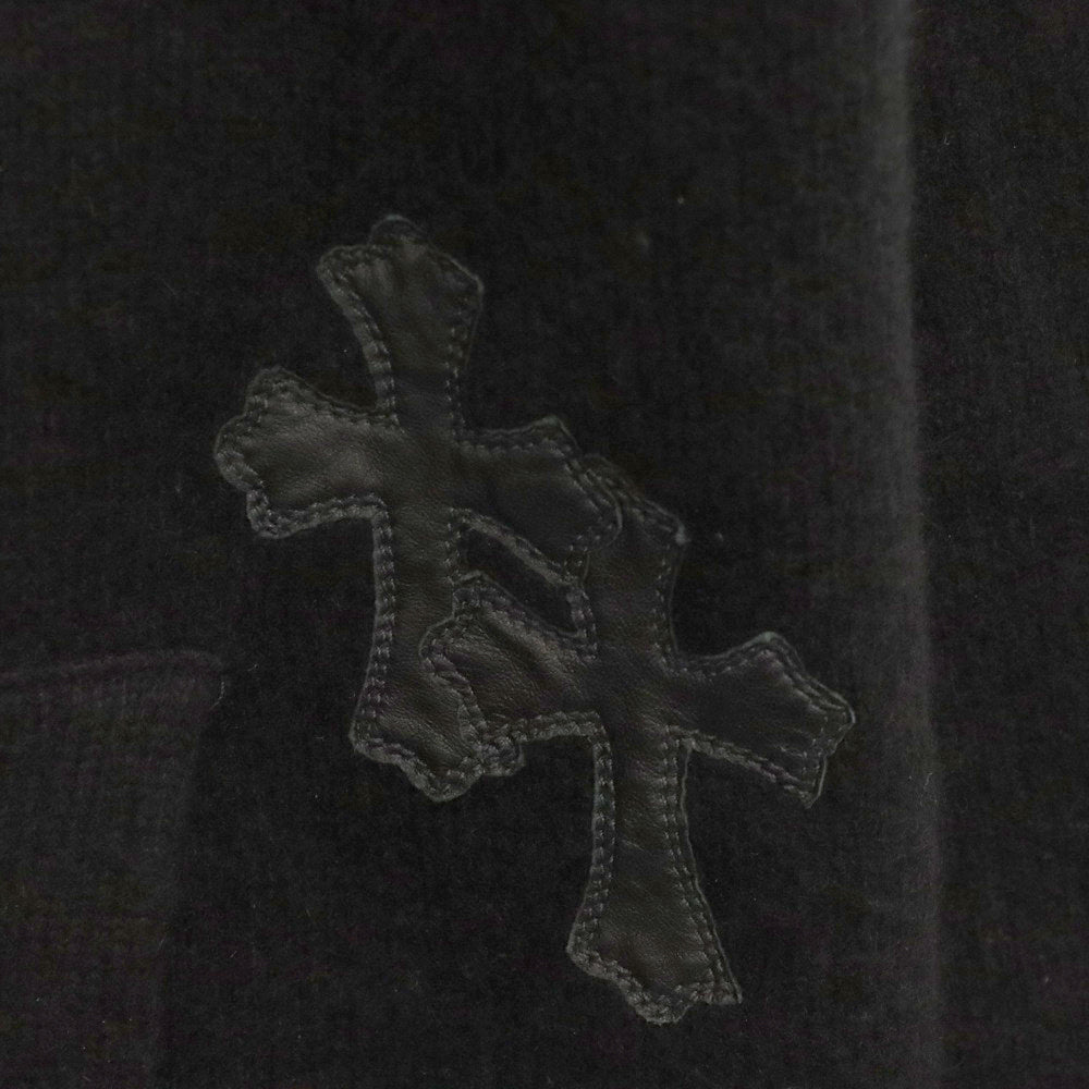 CHROME HEARTS(クロムハーツ) CASHMERE CRS PATCH カシミヤ クロスパッチ プルオーバーパーカー