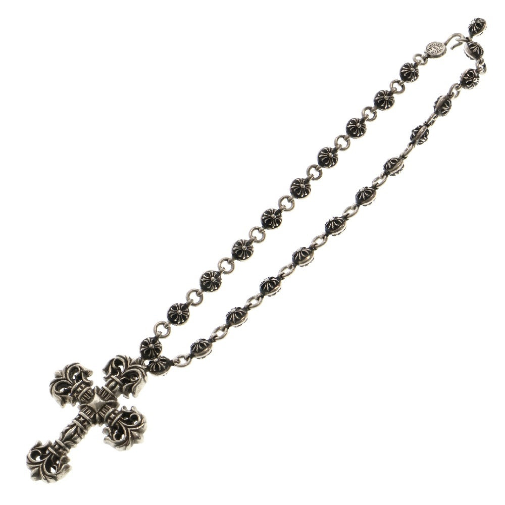 CHROME HEARTS(クロムハーツ) #2 CRSBL CHN FILIG CRS クロスボールチェーン フィリグリークロスS ネックレス シルバー