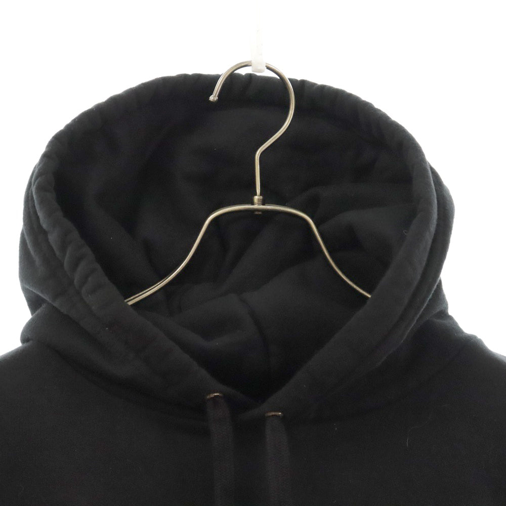 CHROME HEARTS(クロムハーツ) SWTSHRT PLVR 袖ロゴプリントプルオーバーパーカー ブラック XL