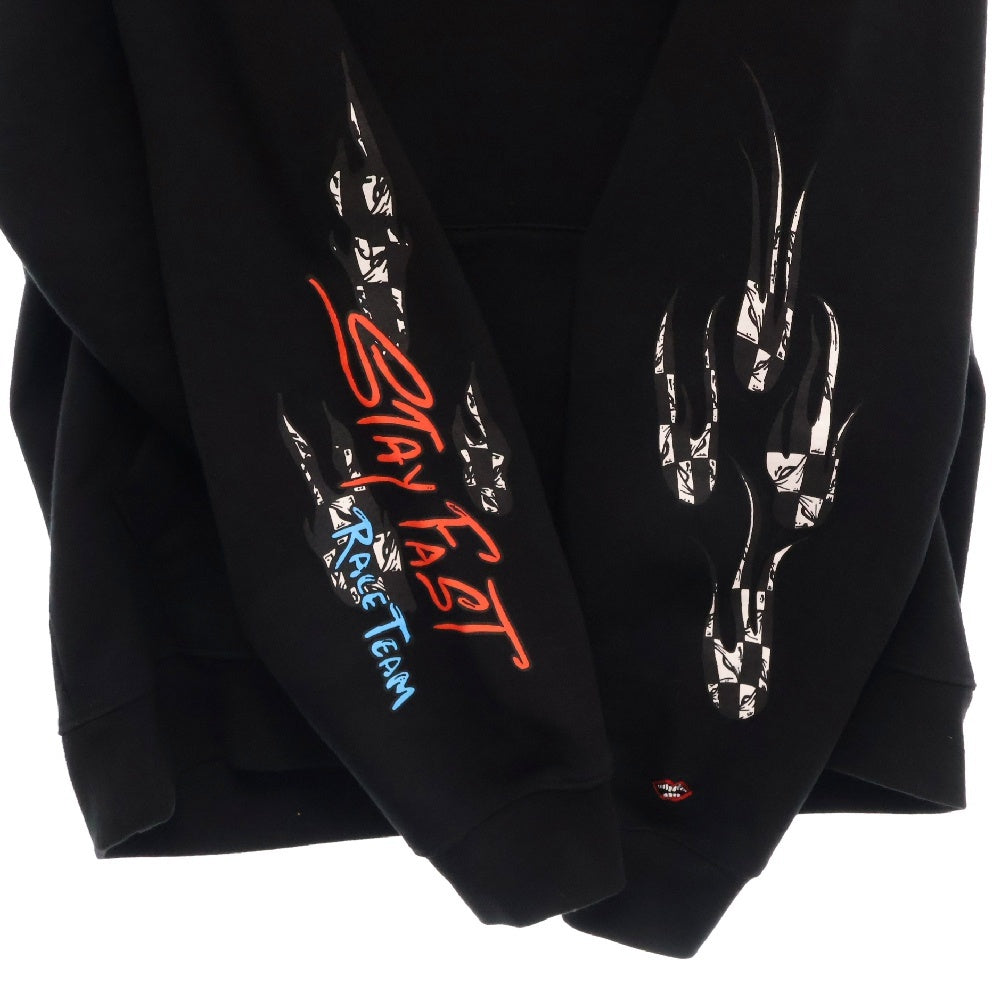 CHROME HEARTS(クロムハーツ) STAY FAST RACE TEAM HD PLVR MATTY BOYステイファストプリントプルオーバーパーカー ブラック
