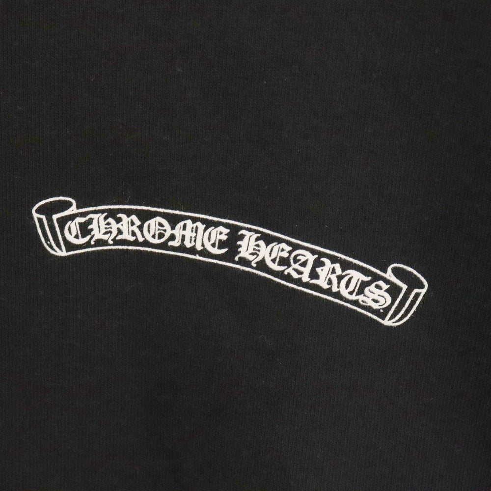 CHROME HEARTS(クロムハーツ) Las Vegas Limited SWTSHRT PLVR ラスベガスリミテッド バックプリント プルオーバーパーカー ブラック